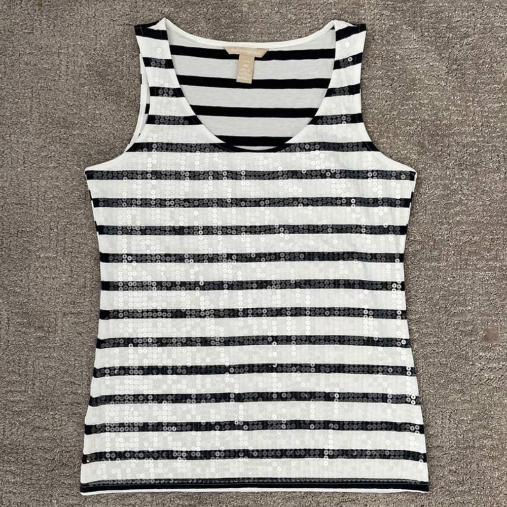 Banana Republic Navy & White Tank - SIZE XS
